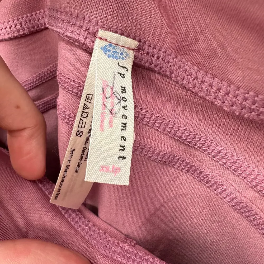 FREE PEOPLE FP Movemenet NWT Biker Baby Shorts in Frosted Berry // XS - Picture 8 of 10